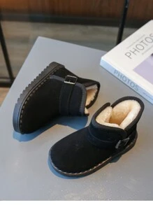 2025 New Style Boys Snow Boots With Anti-Slip Waterproof Soft Sole, Padded & Thickened, Note: Runs Small By 1 Size