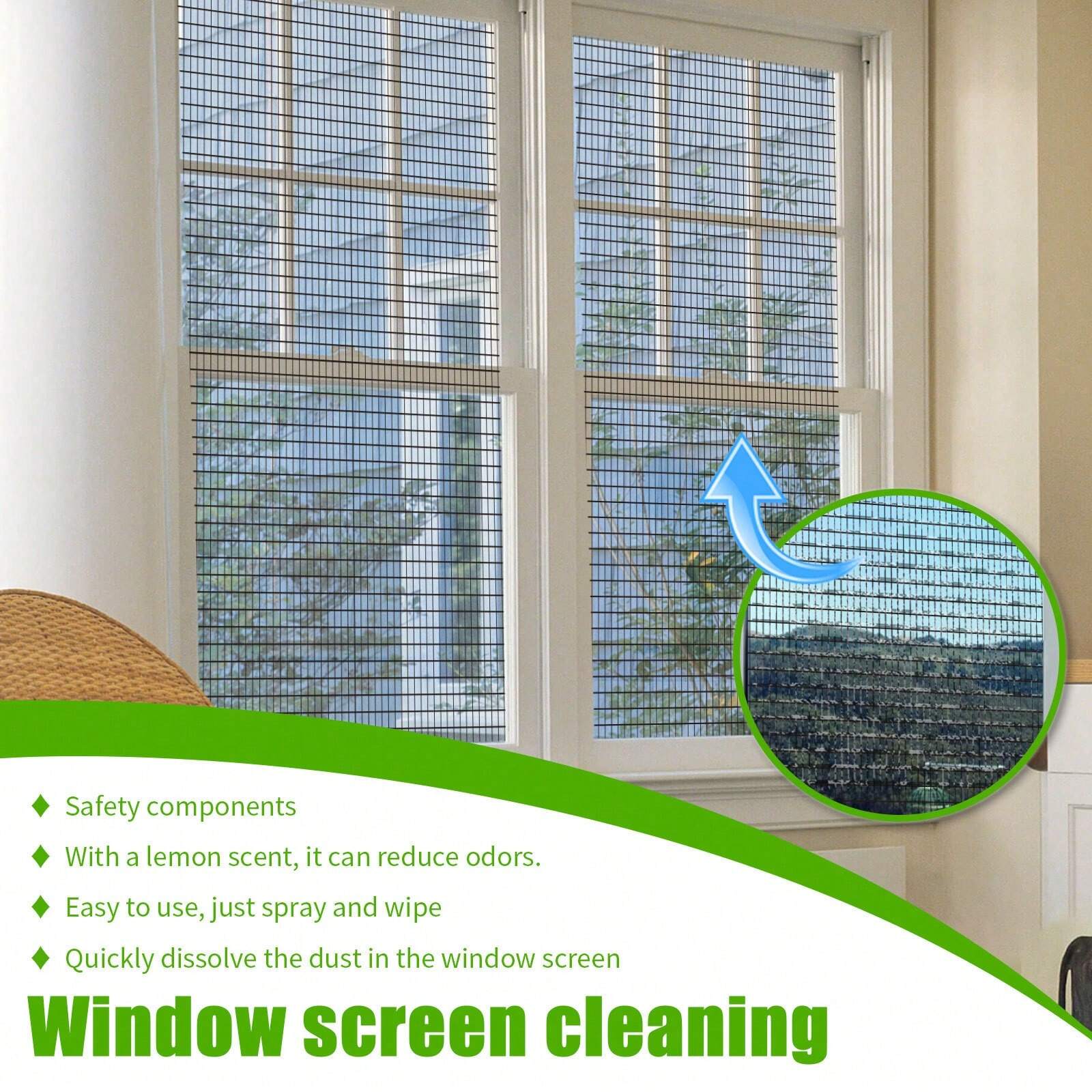 Window Cleaning Spray Window Screen Cleaning Decontamination Oil Stains