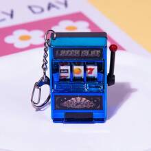 1pc Lucky Jackpot Mini Fruit Slot Machine Fun Birthday Keychain Gift Coin Operated Games Machine For Adults, Bag Pendant, Creative Gifts, Perfect Birthday Party Favors, Pinata Fillers, Christmas Gifts And Holiday Gifts (Random Colors) - Multicolor - View 9