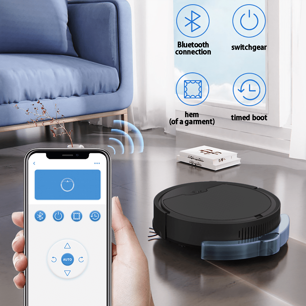 Intelligenter Roboter-Staubsauger und Wischmopp - tragbar, USB-Aufladung, kabellos, 20 Stunden Akkulaufzeit, mit Wassertank für effiziente Bodenreinigung
