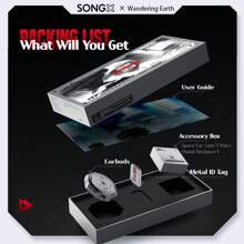 Songx联名Sx07防噪入耳式耳机最新款，合金充电盒，内置麦克风，超长续航，游戏无延迟，无线充电 - 銀色 - 查看 9