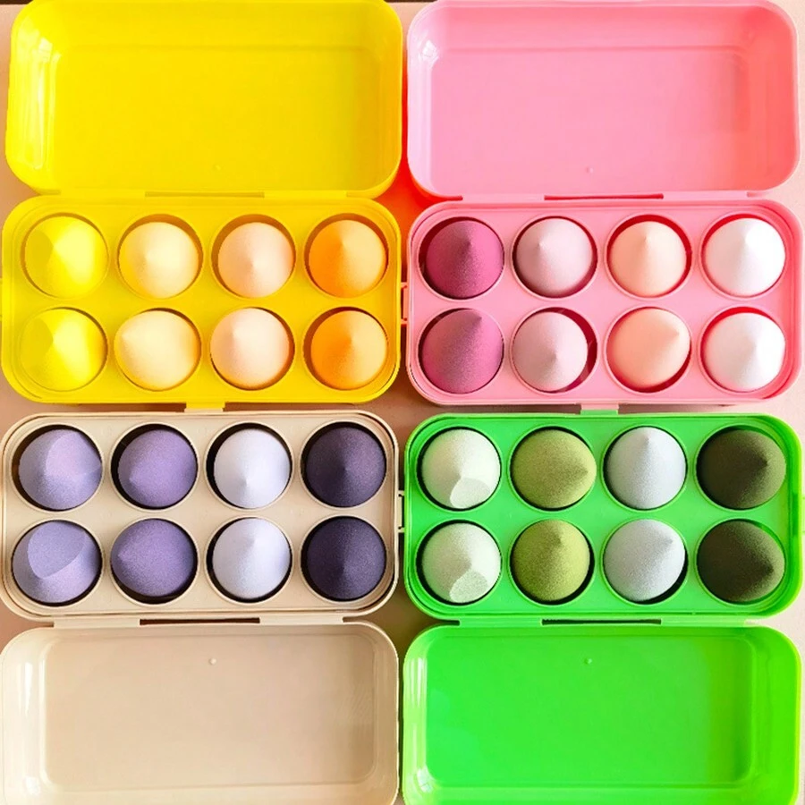Makeup Egg Makeup Sponge Set, Wet And Dry Gourd Egg Powder Sponge Egg