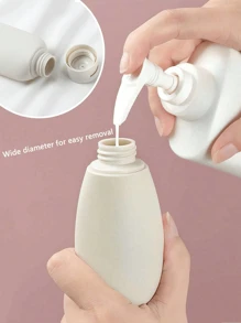 Bộ 3 lọ đựng kem/chất lỏng bằng silicon có thể nạp lại kèm ống bóp, lọ đựng dầu gội/sữa tắm cầm tay kèm nhãn dùng khi đi du lịch, phòng tắm, trường học, đám cưới, sinh nhật, quà tặng cho bạn bè, bạn gái, cha mẹ - nhiều màu - Xem 5