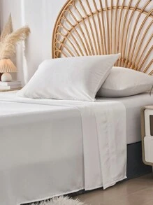 7-Piece Chic Cut Flower Bed Comforter Set, Suitable For All Seasons, Soft And Comfortable Bedding Set, Includes Comforter, Flat Sheet, Fitted Sheet, 2 Pillowshams And 2 Pillowcases, Suitable For Your Bedroom Decoration - White - View 3