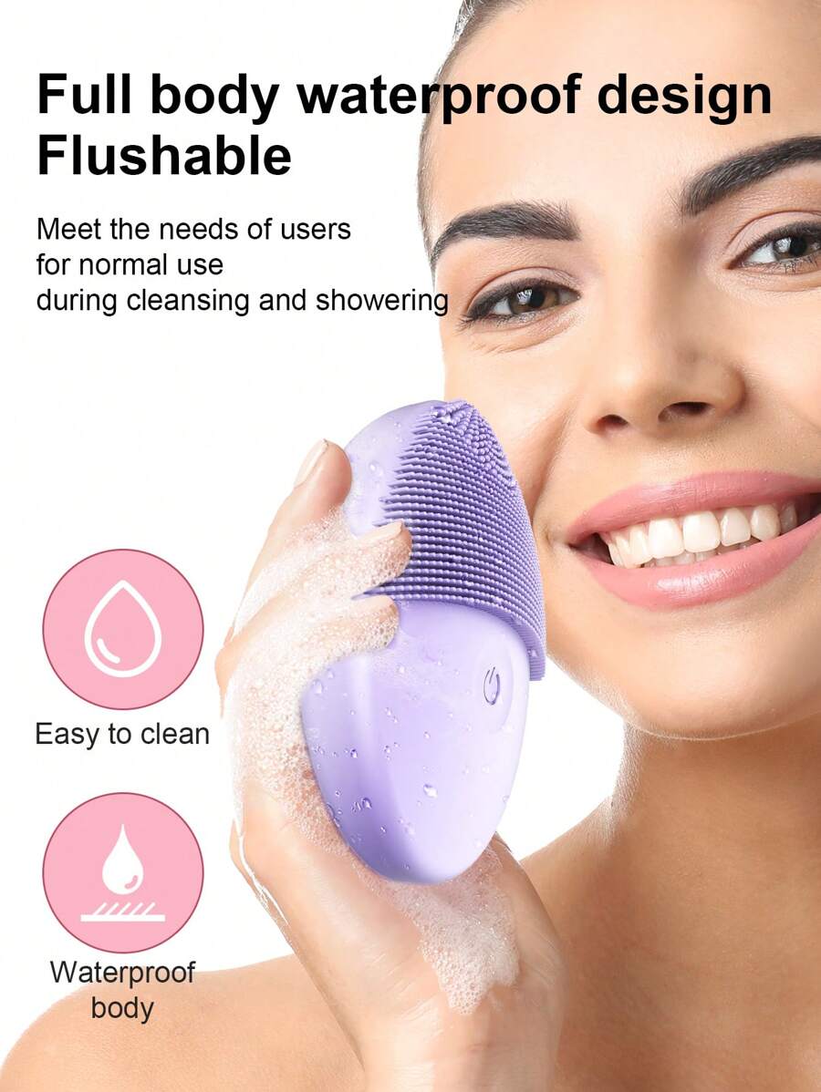 Silicone Face Brushes For Cleansing And Exfoliating, Waterproof