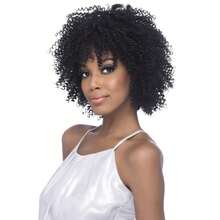 Synthetic Lace Wigs AW-BOLD - Vivica Fox - FS1B/30 Off Black - Heat Friendly, Kanekalon Futura Fiber, Body Curl, 350°F Safe Styling, Vivica Fox,Chiquel - FS1B/30 Đen - Xem 2