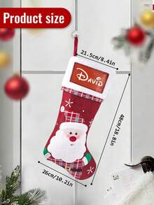 1pc Personalized Stockings, Stockings With Names, Custom Stockings, Decorations, Decorations For Home, Stockings Bulk, Personalized Gifts For Girls, Mother, Mom, Father, Dad, Boyfriend, Girlfriend, Wife, Husband, Girl, Boy, Baby, Kids, Dog, Cat, Best Friend, Teen Girl, Him, Her, Couple, Bestie, Bride, Bridesmaid, Couples, Grandma, Grandpa, Sister, Brother Baby Shower Family Decorations Gifts Winter Eve Gifts Back To School Winter Gift Ideas Boy Girl Valentine's Day