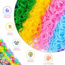 Paquete de 500 piezas de bandas elásticas de goma de diversos colores, diámetro de 16mm, para oficina, escuela, hogar, empaquetado de la vida diaria, duraderas y resistentes