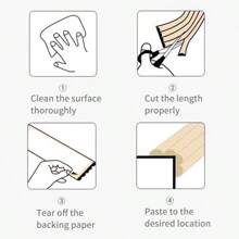 耐冲击软垫墙贴适用于榻榻米、床头板、儿童房、婴儿窗台，不含甲醛，隔热。自粘，使用方便，防水、防油、防潮、无味，适用于所有光滑、平整的表面，翻新贴纸可撕墙板、墙纸、壁纸、春季装饰用品让您的家焕然一新，拉玛装饰贴纸 - 淺灰防撞條 - 查看 7