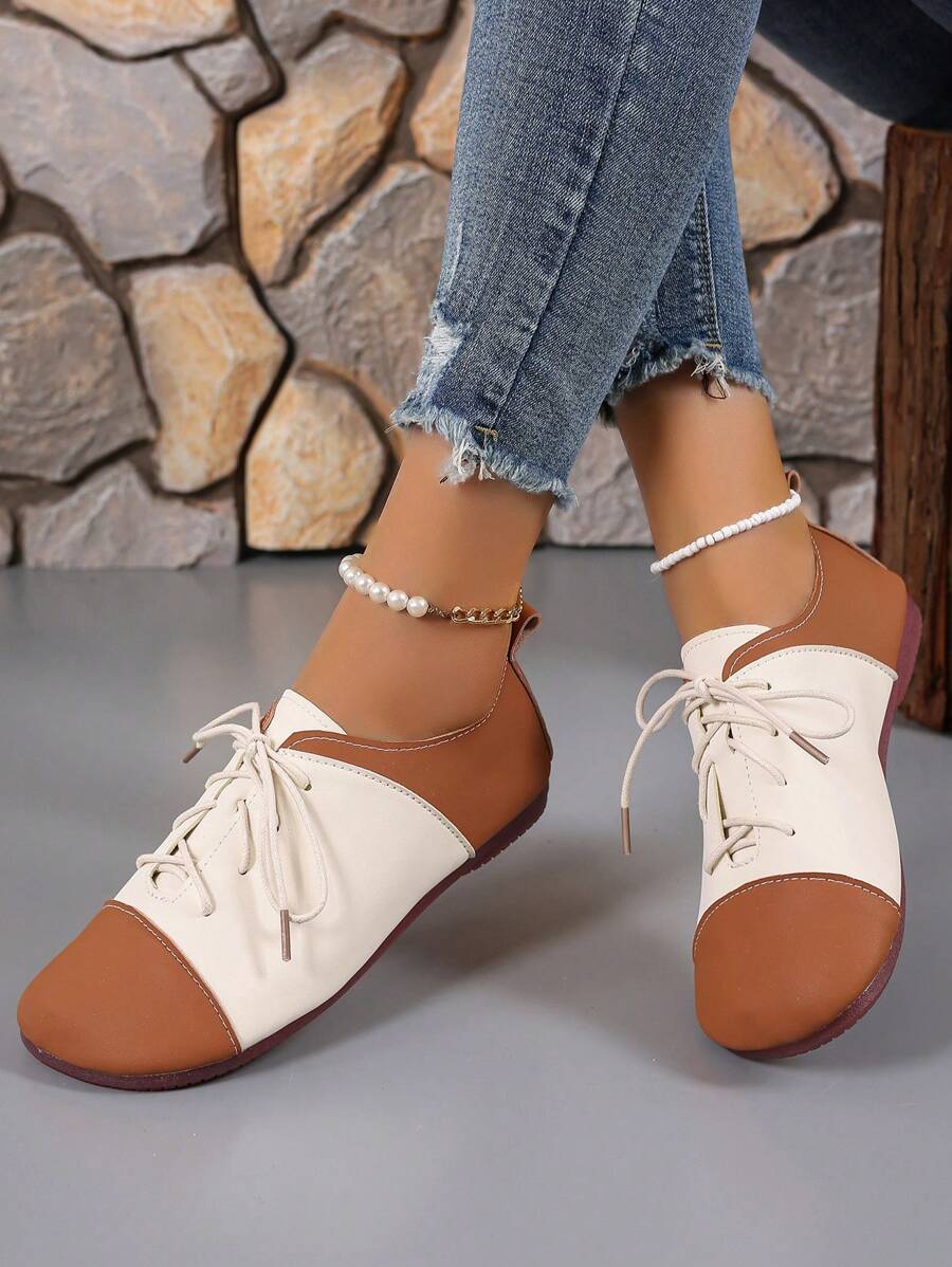 Women's SlipOn Flats Comfortable Faux Cover Sneakers With Round Toe