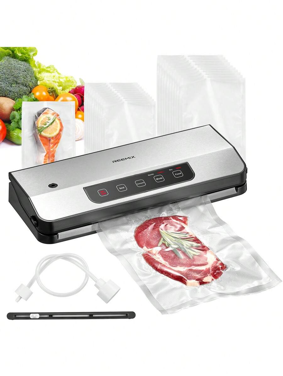 Pompa Sottovuoto Princess Per Alimenti - Ricarica USB, Con 2 Contenitori Vetro 0.7L E 1.1L - Foto 4