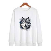 酷炫狼卡通动物图案熨烫补丁 - 可水洗、热转印乙烯基、T 恤、衣服、帽子、包包贴纸 - 彩色 - 查看 6