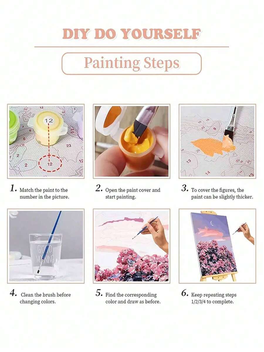 1 Set Christmas Gingerbread Man Themed DIY Digital Oil Painting Kit