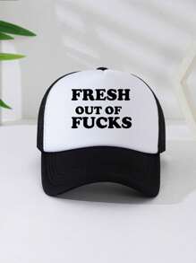 1 件男女通用印花装饰可调节趣味卡车司机帽、棒球帽、太阳帽、老爹帽、网眼帽，适合日常使用、郊游、旅行、徒步旅行、游泳、海滩 - 純藍色 - 查看 18