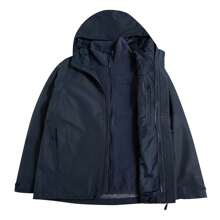 Jack Wolfskin Men's Sports Outfit Outdoor Fitness Running Fleece 3-In-1 Jacket, Model: 5031981-1010