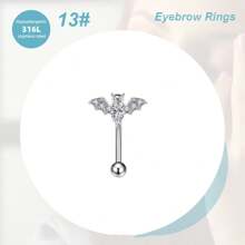 Morlyda 1-28 chiếc khuyên xỏ lông mày 16G thép không gỉ cong thanh tạ nhỏ màu đen khuyên lông mày dọc Labret môi trang sức tai Daith Tragus Rook Helix khuyên tai rốn nhỏ khuyên rốn môi cho phụ nữ nam giới mặc hàng ngày dự tiệc - Nhiều màu - Xem 19