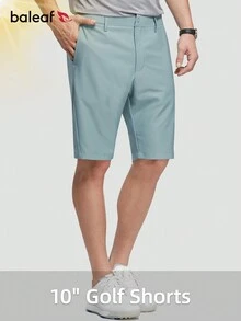 baleaf Quần short chơi golf Boyfriend Style 10" cho nam, quần short vải Chino ... - Màu xanh lam - Xem 2
