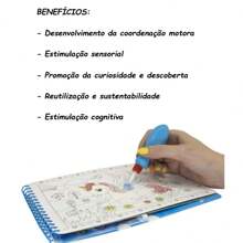 Kit 2 Books Surprises With Water Aquabook All Fun And Educational Books Ideal For Children! - 獨角獸+王子 - 查看 3