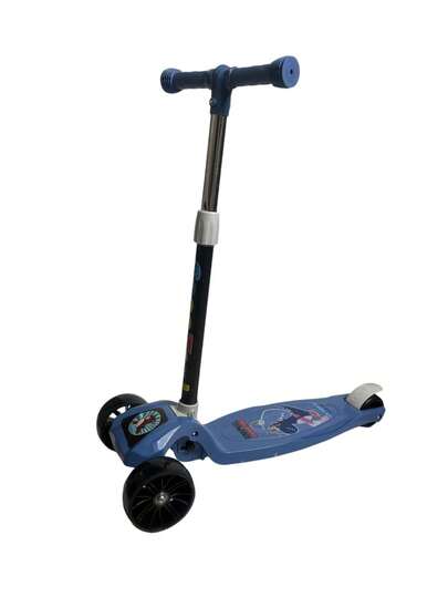 Scooter De Juguete Ligero Y Plegable,con Luces Multicolor, Scooter para niños, plegable para niños, ajustable para manubrio de 2 a 8 años, ligero y plegable para niños, con altura ajustable