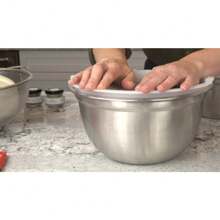 Premium Stainless-Steel Mixing Bowls With Airtight Lids (Set Of 5) Nesting Bowls For Space-Saving Storage, Easy-Grip Stability Design Mixing-Bowl Set Versatile For Cooking, Baking, Food Storage - Silver - View 6