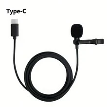 1 chiếc Micro cài áo có dây kẹp 3,5mm/Type-C/Lightning, cắm và chạy, di động tương thích với iPhone/Android/IPad/Phát trực tiếp/Chơi game/Quay video/Phỏng vấn Micrô chuyên nghiệp cho điện thoại thông minh, máy tính xách tay để chụp ảnh tự sướng, quay video, Zoom họp, phỏng vấn, phát trực tiếp, quay video, tụ họp gia đình, chụp ảnh tiệc Giáng sinh, để chụp ảnh tự sướng cầm tay, hoạt động ngoài trời - màu đen - Xem 9