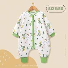 Túi ngủ trẻ em ấm áp thoải mái cho mùa xuân thu bé trai bé gái unisex hoạt hình in 3D Air chần bông dệt kim ấm áp xẻ chân túi ngủ một mảnh đồ ngủ - Nhiều màu - Xem 27