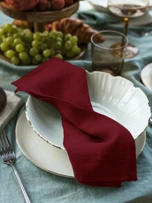 2/6/12/300pcs Modern Minimalist Style Soft Absorbent Solid Color Vintage Inspired Hotel Restaurant Home Party Decorative Napkins, Placemats, Coasters