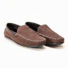 Mocassim Sapatilha +RELOGIO  Casual Confortável Casual Camurça - Café e bordo + relógio - Visão 7
