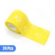 1/5/10/24片装自粘纹身绷带，纹身防滑贴，一次性自粘纹身胶带，适用于万圣节，弹性绷带卷，纹身机专用自粘胶带，运动胶带，动物绷带（适用于膝盖、手指、脚踝、手掌等），适用于宠物，运动纹身，适合初学者和经验丰富的纹身师 - 彩色 - 查看 58