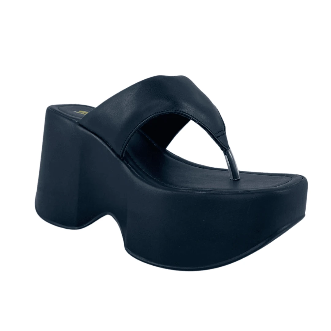 PLATFORM CLOG PLATFORM FLIP FLOPS FLAT HIGH PLATFORM COMFORTABLE SUMMER 2024 - màu đen - Xem 1