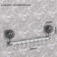 1 móc dán giá treo, thanh treo không khoan cho cửa tủ, dụng cụ sắp xếp đồ dùng nhà bếp - Nhiều màu - Xem 18