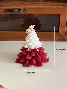 1 件雪顶松树香薰蜡烛装饰圣诞氛围场景装饰、房间装饰、礼物 - 彩色 - 查看 7