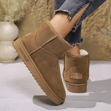 Botas de nieve con forro térmico grueso, nuevas llegadas de invierno, botas cortas coreanas de moda con estilo grueso Ins, de exportación transfronteriza