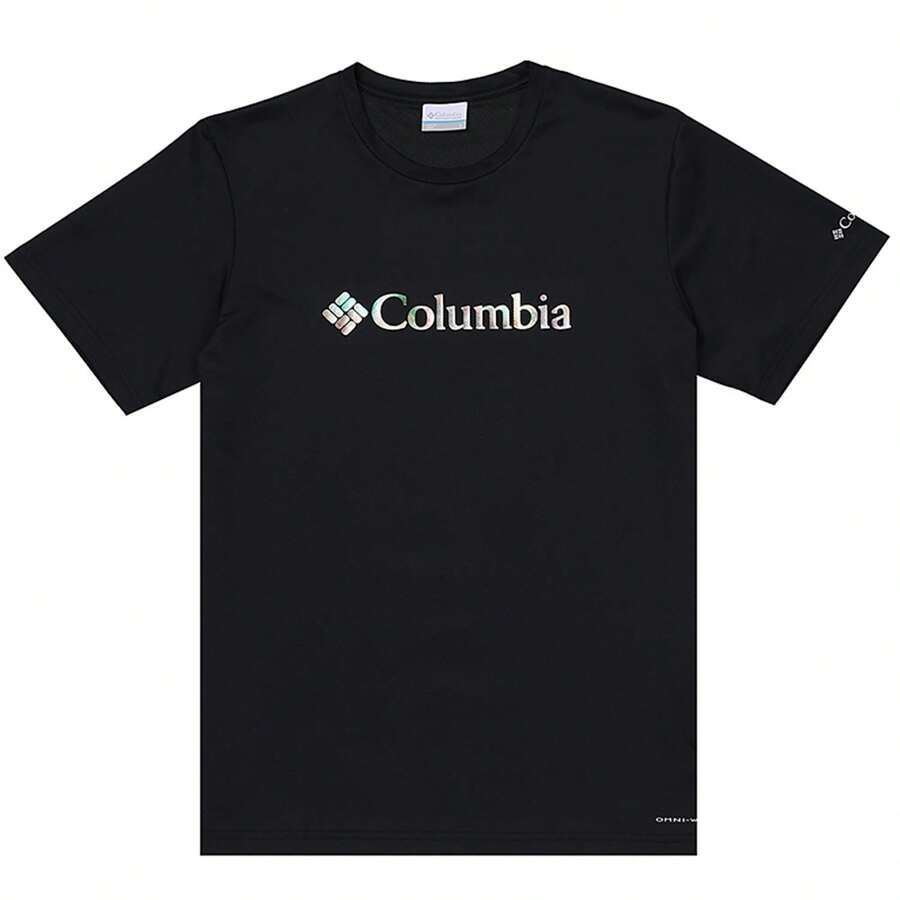 Columbia Men's Outdoor Casual Round Neck Short Sleeve T-Shirt, Logo May Vary In New And Old Models, Random Shipment