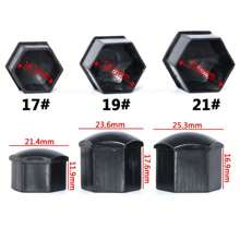 20 件 17/19/21 毫米车轮螺母盖螺栓帽，乙烯基螺栓盖汽车轮毂螺丝保护防工具，大众帕萨特途观汽车轮辋六角螺母，带拆卸工具 - 彩色 - 查看 11