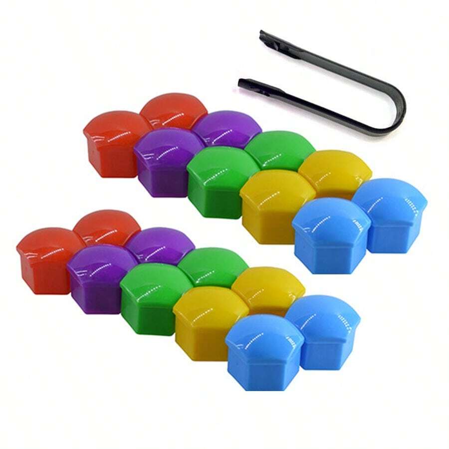 20PCS 17/19/21mm Wheel Lug Nut Cover Bolt Caps,Vinyl Lug Bolt Cover