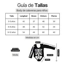 Disfraz De Calavera Niña + Mallas De Calavera, Gruesos - Blanco y Negro - Ver 7