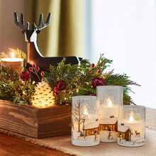 LED Flameless Candles Lights Safe To Use Flickering LED Pillar Candles For Friend Family Neighbors Gift