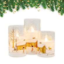 LED Flameless Candles Lights Safe To Use Flickering LED Pillar Candles For Friend Family Neighbors Gift