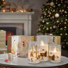 LED Flameless Candles Lights Safe To Use Flickering LED Pillar Candles For Friend Family Neighbors Gift