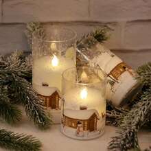 LED Flameless Candles Lights Safe To Use Flickering LED Pillar Candles For Friend Family Neighbors Gift