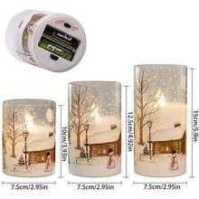 LED Flameless Candles Lights Safe To Use Flickering LED Pillar Candles For Friend Family Neighbors Gift