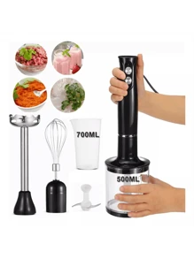 SOKANY 4-In-1 Hand Blender Set, Includes Multi-Function Blending Stick, Whisk, Chopper And Measuring Cup, Suitable For Food Processing And Baby Food Blending