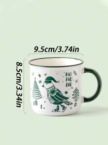 1 chiếc cốc Giáng sinh sáng tạo dễ thương hoạt hình gốm cốc cà phê/trà, quà tặng ngày lễ cho bạn trai/chồng - Nhiều màu - Xem 11