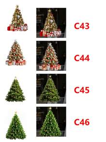 1 miếng dán tường họa tiết cây thông Noel 3D cho phòng khách, phòng ngủ, ký túc xá, trang trí nhà cửa, trang trí phòng, miếng dán tường, trang trí cửa sổ, trang trí Giáng sinh, chất liệu PVC có thể tháo rời - Nhiều màu - Xem 3