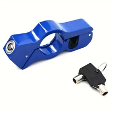 Aluminum Alloy Anti-Theft Handlebar Lock For Electric Bikes, Motorcycles & Scooters - Polished Finish, Button Control - Multicolor - View 7