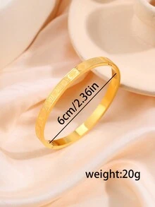 1 Chiếc Vòng Tay Bằng Thép Không Gỉ Làm Quà Tặng Ngày Lễ Cho Bạn Bè Trung Tính, Đeo Hàng Ngày Và Dự Tiệc Hoàn Hảo - vòng đeo tay kỹ thuật số - Xem 2