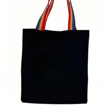 Ecobag 100% Cotton Black EVERYTHING I CAN (Colorful) - Negro - Ver 4