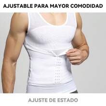 Chaleco Faja Corset Ajustable Para Caballero - Blanco - Ver 5