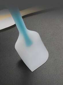 1pc FDA Integrated Semi-Transparent Silicone Scraper Large Semi-Transparent Scraper Cake Spatula Cream Mixing Knife Small Scraper - Orange - View 4